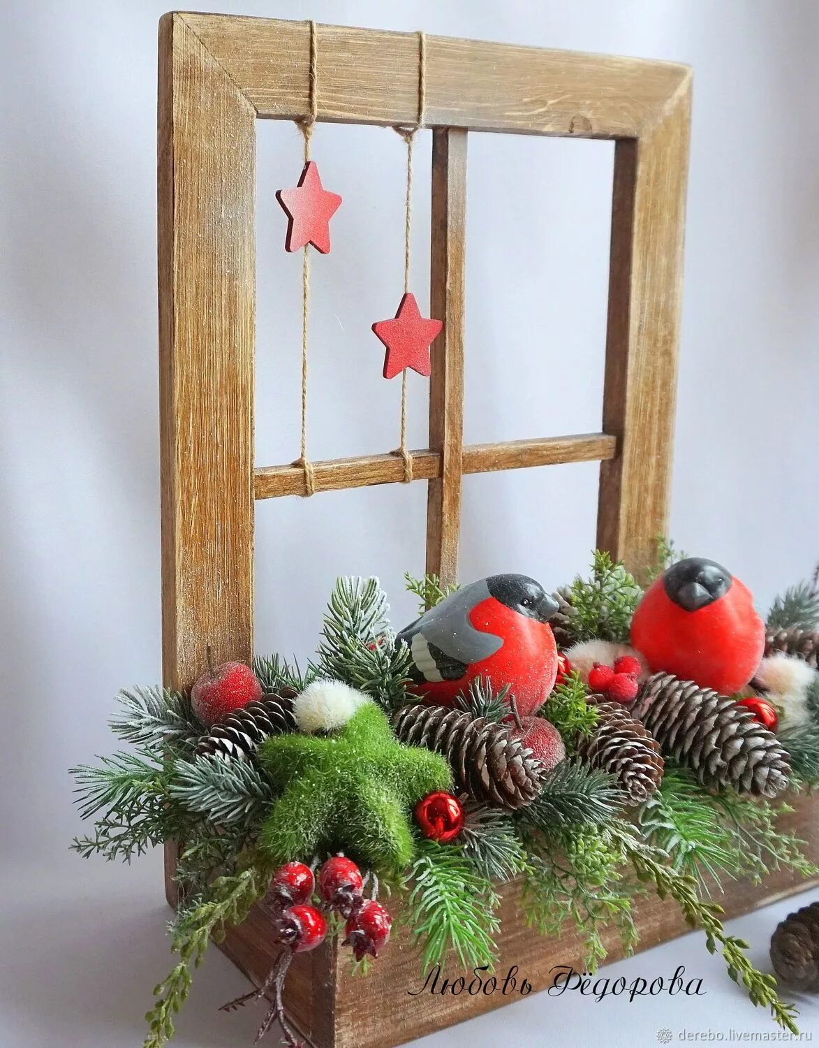 поделка новогодняя композиция. декор "окно". новогодние окошки своими руками. новогоднее панно. новогоднее окно поделка.