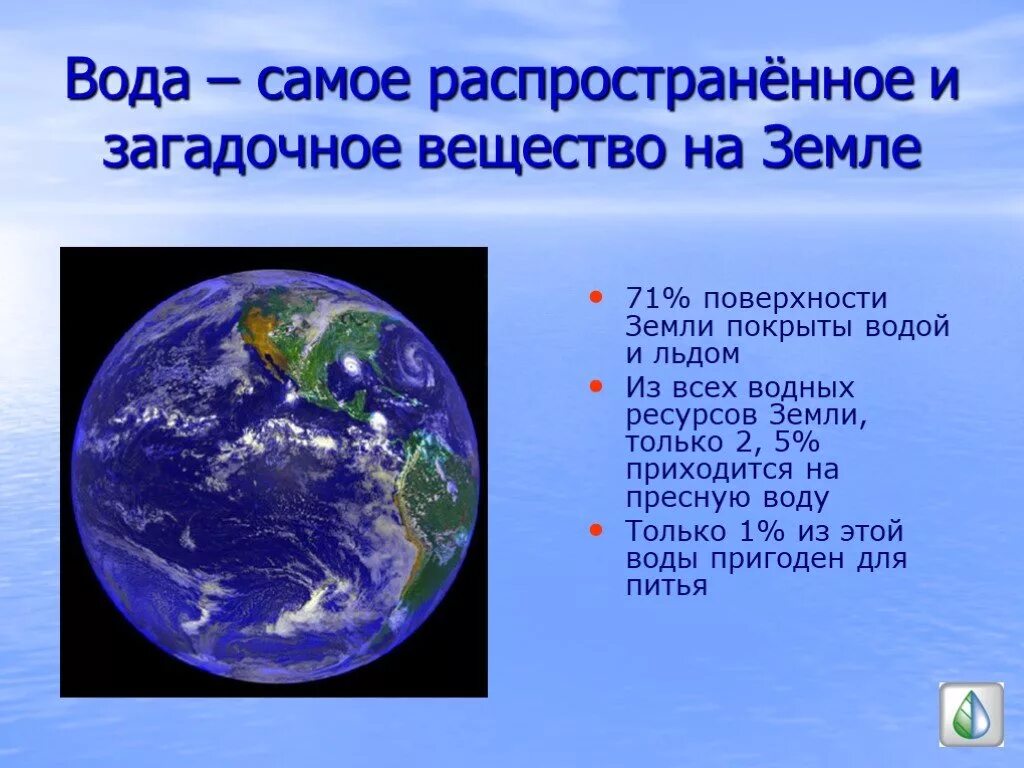 Покрытая водой часть земли. Земля покрыта водой. Вода самое распространенное вещество на земле. Поверхность земли покрыта водой на. Планета земля покрыта водой.