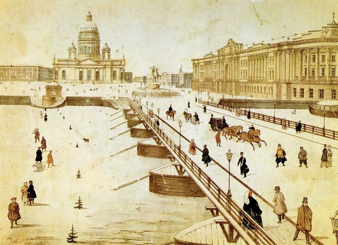 Первые изображения петербурга