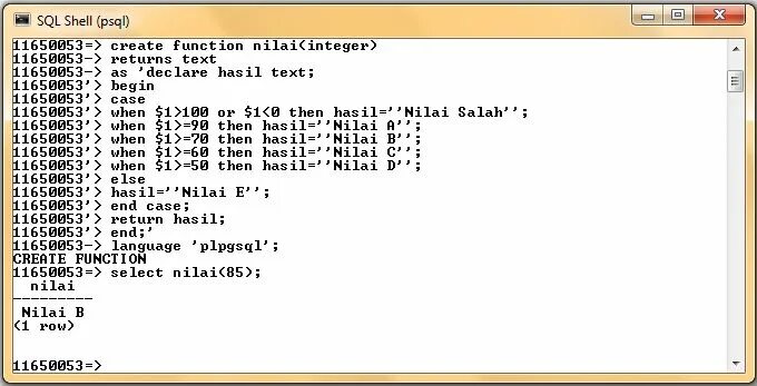 Plpgsql