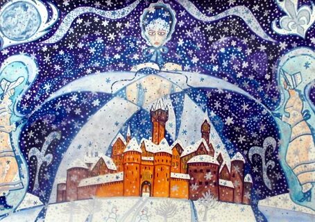Рисунок волшебные узоры зимы для детей
