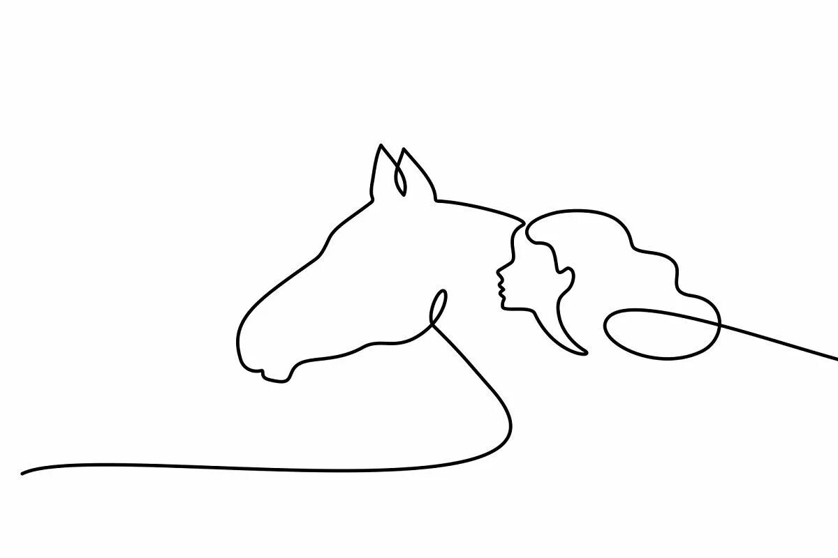 With one line