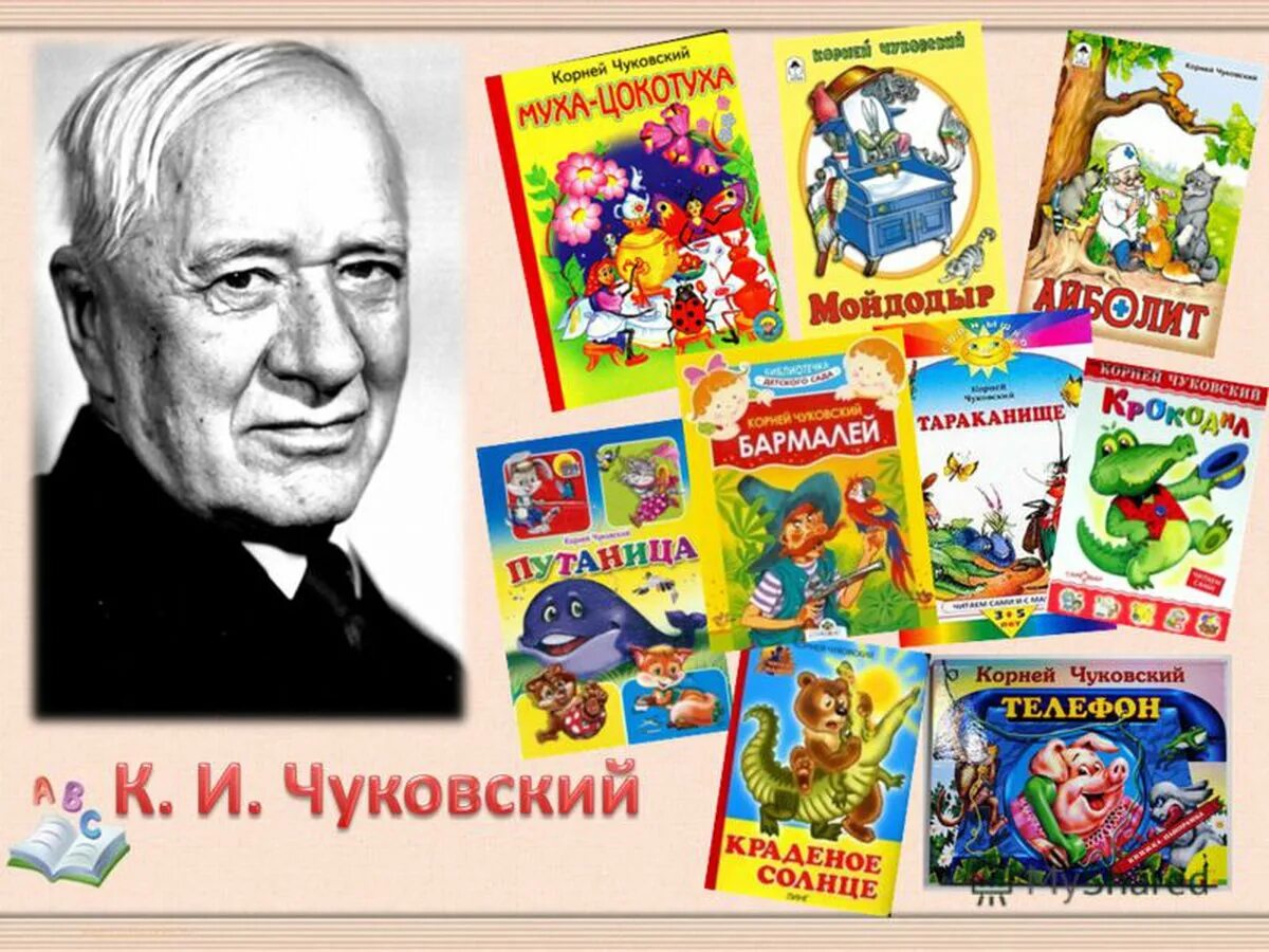 Литературная игра писатели. К 140 Корнея Ивановича Чуковского. 140 Лет со дня рождения Корнея Ивановича Чуковского.