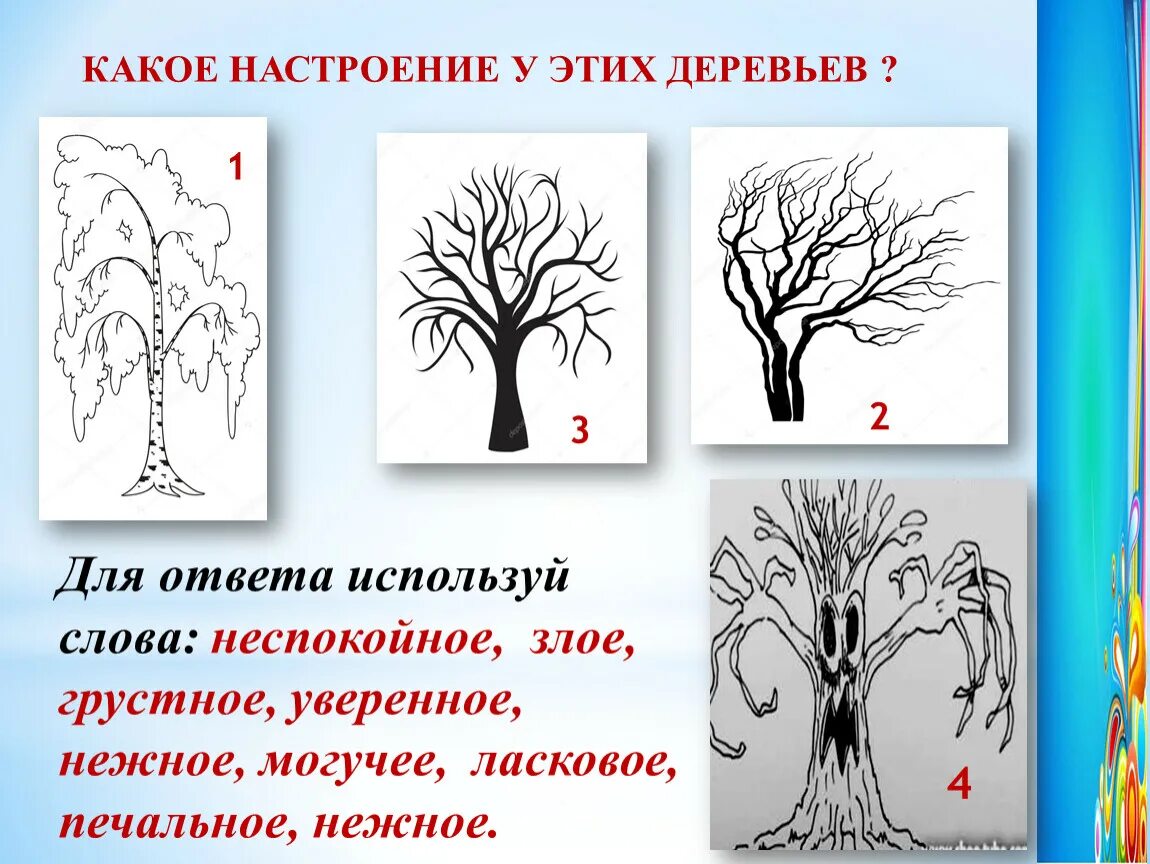 Изо презентация характер линий. Дерево для рисования. Характер линий в рисунке. Характер линий дерево. Характер линий изо.