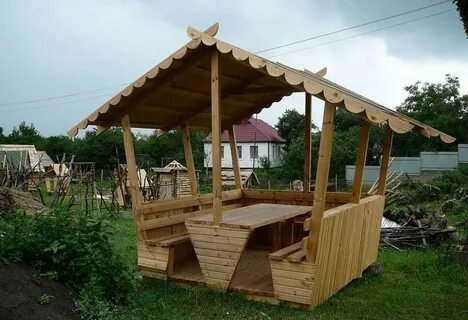 Как сделать беседку из дерева своими руками