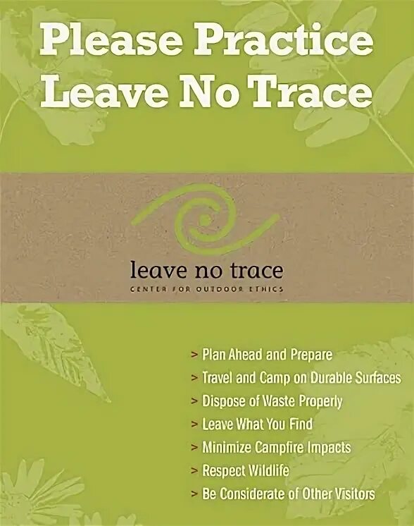 Leaves no traces