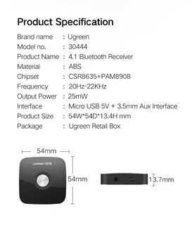 Ugreen bluetooth как подключить