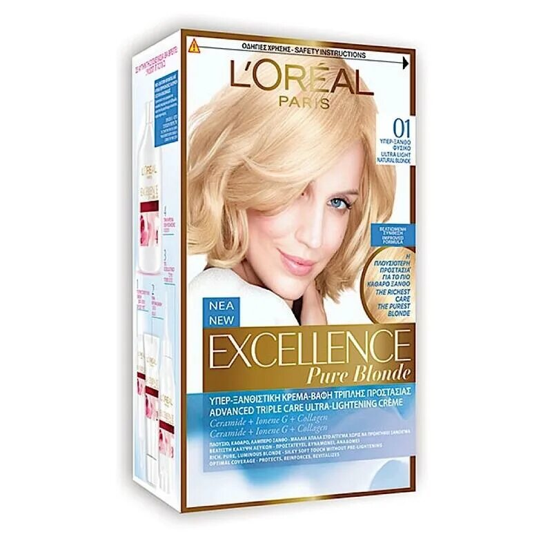 Blondes pure. Loreal Excellence Pure blonde 01. Loreal Excellence Pure blonde. Лореаль экселанс Pure blonde. Loreal Pure blond 03.