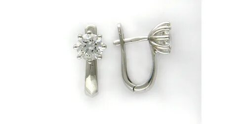 Серьги из белого золота 585 пробы