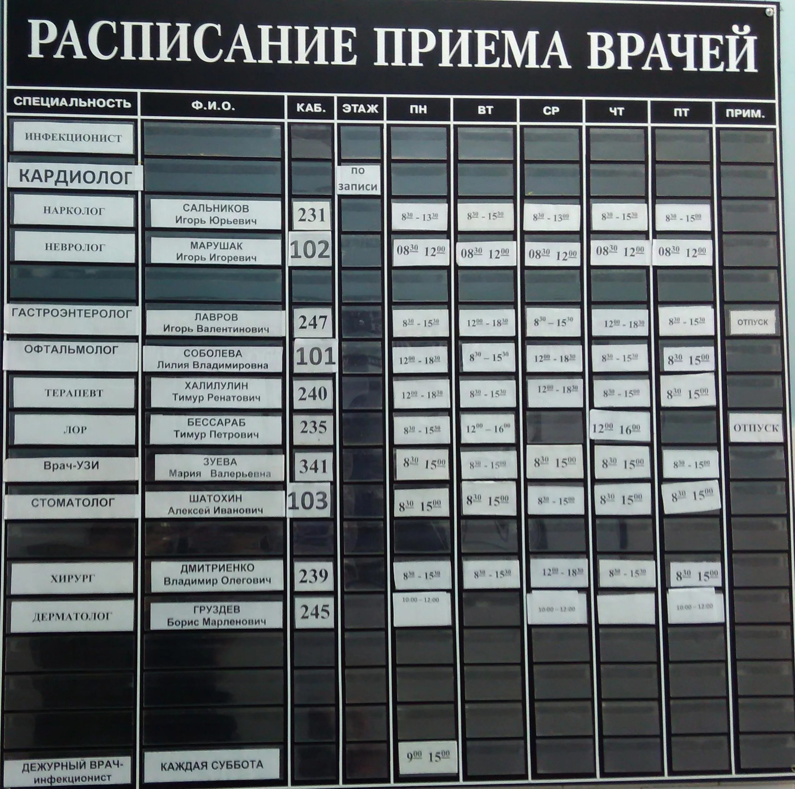 Прием врачей жлобин. График приема специалистов. График приема врачей. Расписание врачей. Расписание приема.