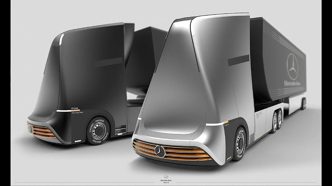 Грузовики будущего. Mercedes-benz actros 1851. Тягач. Фура концепт. Беспилотный грузовик мерседес.