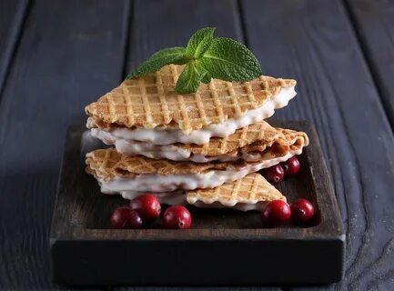 Вафли в глазури