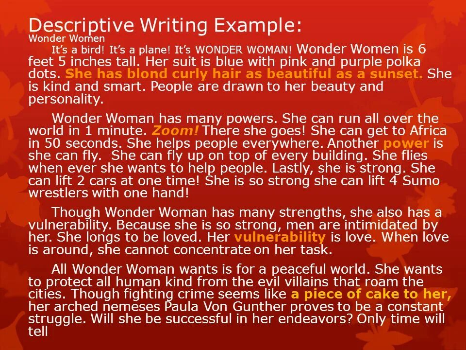 Written in the description. Descriptive Letter пример. Descriptive writing. Descriptive writing examples. Sample of descriptive.