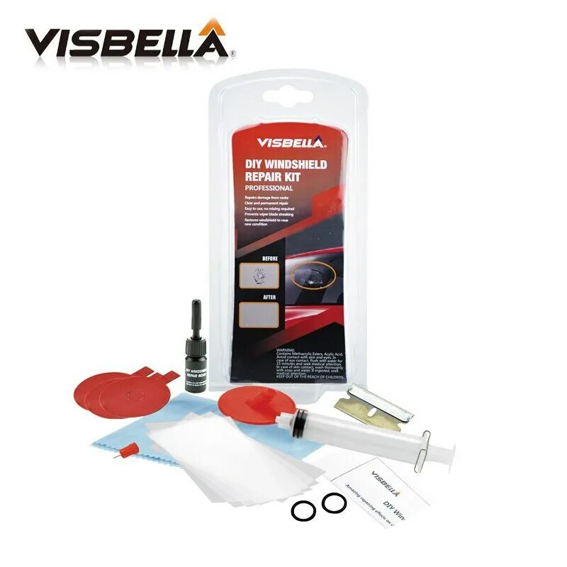 Набор для ремонта автостекла Visbella wg0003cr5p. Набор для ремонта стекол автомобиля (Windshield Repair Kit) sovepsshop. Visbella для стекла. TV-449 набор для устранения трещин на стекле Windshield Repair Kit.