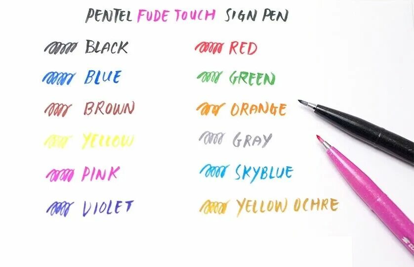 Sign pen. Brush Pen Pentel Touch набор. Pentel Touch sign Pen. Pentel Brush sign Pen. Ручка Pentel Black Brush.