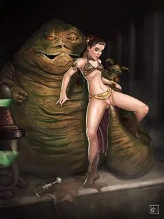 Leia and Jabba the Hutt Star Wars Scrolller.