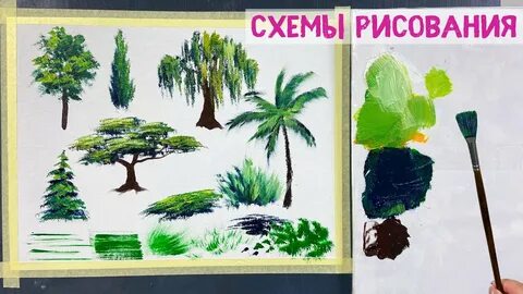 Видео рисования дерева