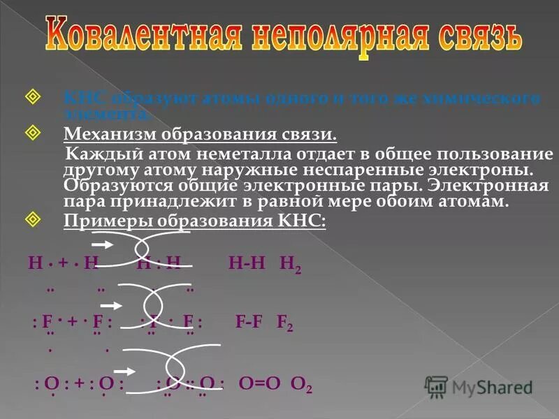 Сера неполярная связь