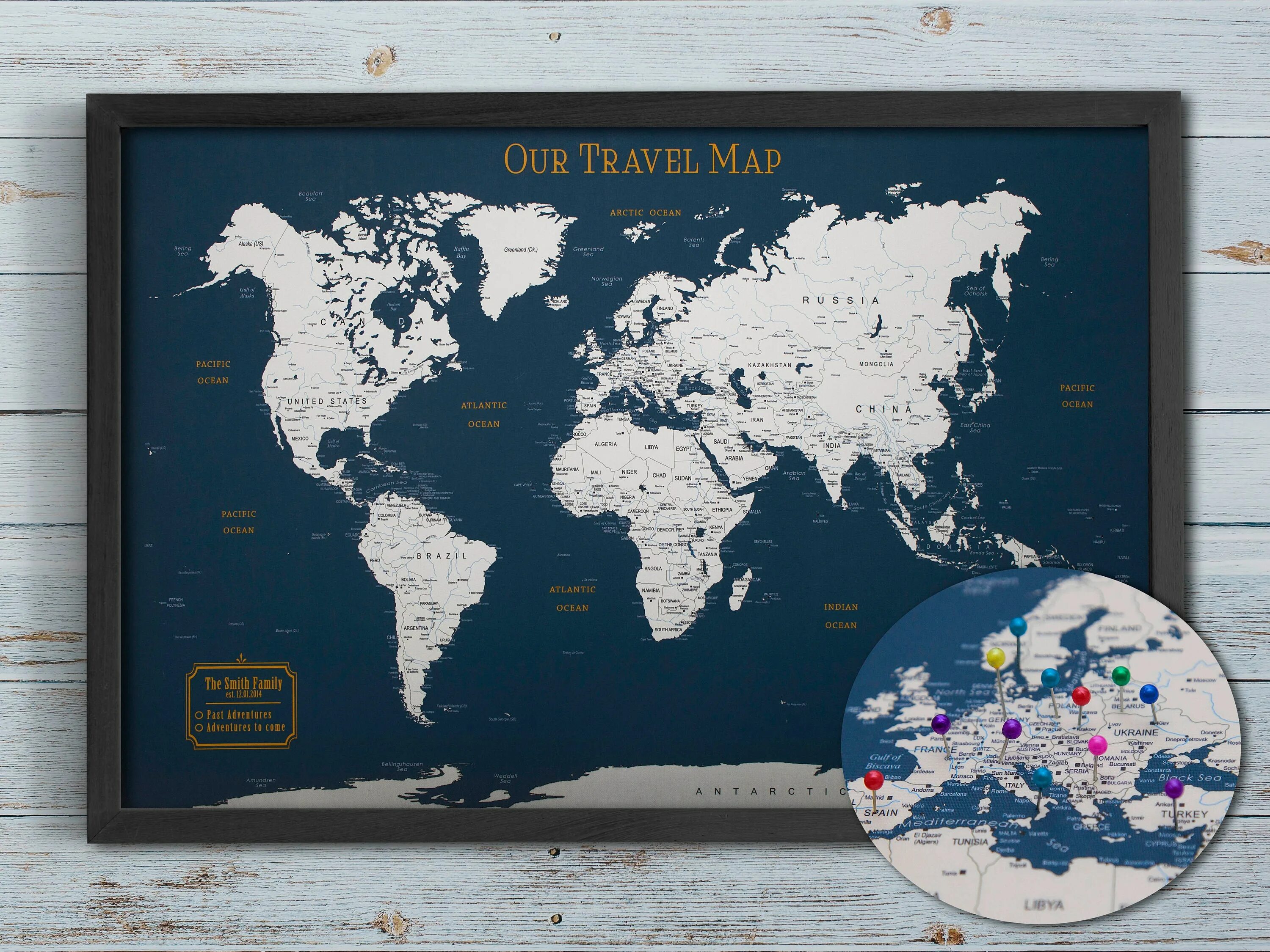 Map of the world for mapping