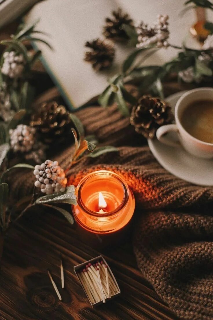 Уютные картинки. Осенний уют. Уютные свечи. Чай зимний. Уютного вечера.