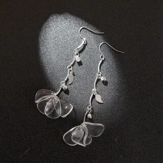 Серьги лепестки