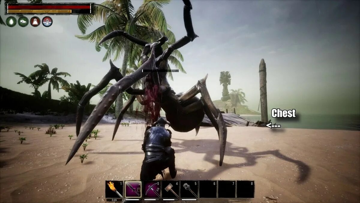 Conan Exiles Королева пауков. Conan Exiles босс паук сундук. Конан эксайлес.