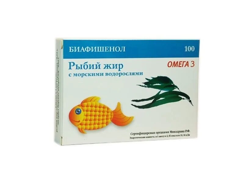 Сколько капсул рыбьего жира. Рыбий жир(биафишенол) капс с морскими водорослями n100. рыбий жир биафишенол с морскими водорослями капс. №100. биафишенол рыбий жир (морские водоросли) капс. 0,35г №100. рыбий жир пищевой капсулы биавиш биафишенол 100 шт.