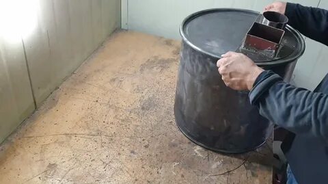 Печка из бочки 200 литров своими руками