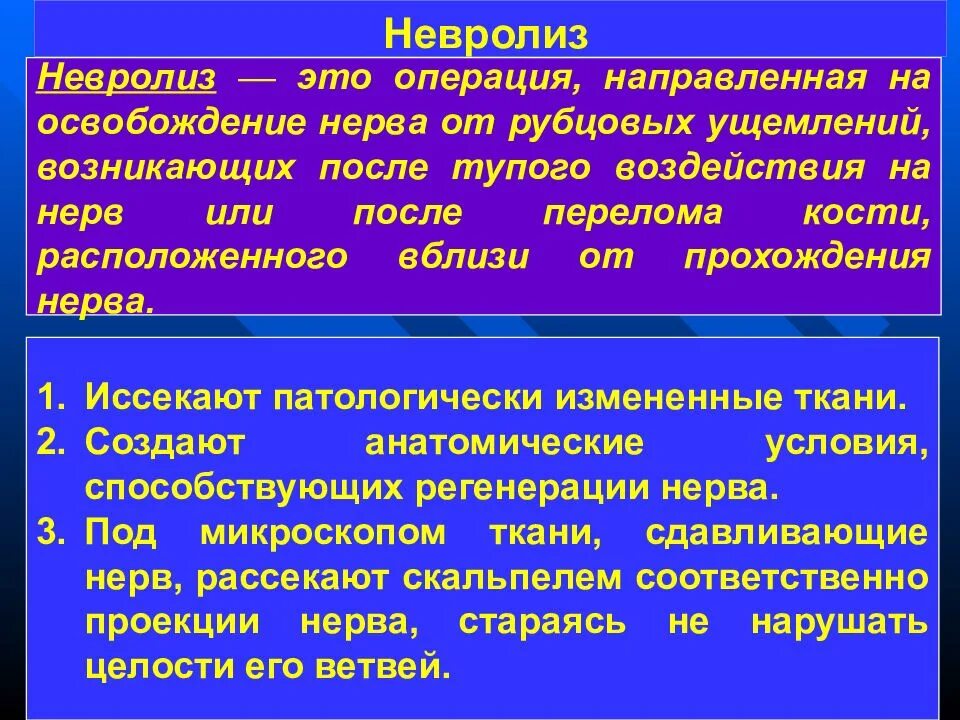 Операции на периферических нервах. Операции на нервах: шов нерва, невролиз.. Восстановление нервов после операции