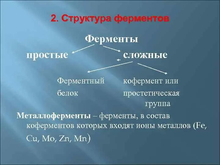 В состав ферментов входят металлы. Металлоферменты. строение металлоферментов. представления о строении металлоферментов. структура ферментов.