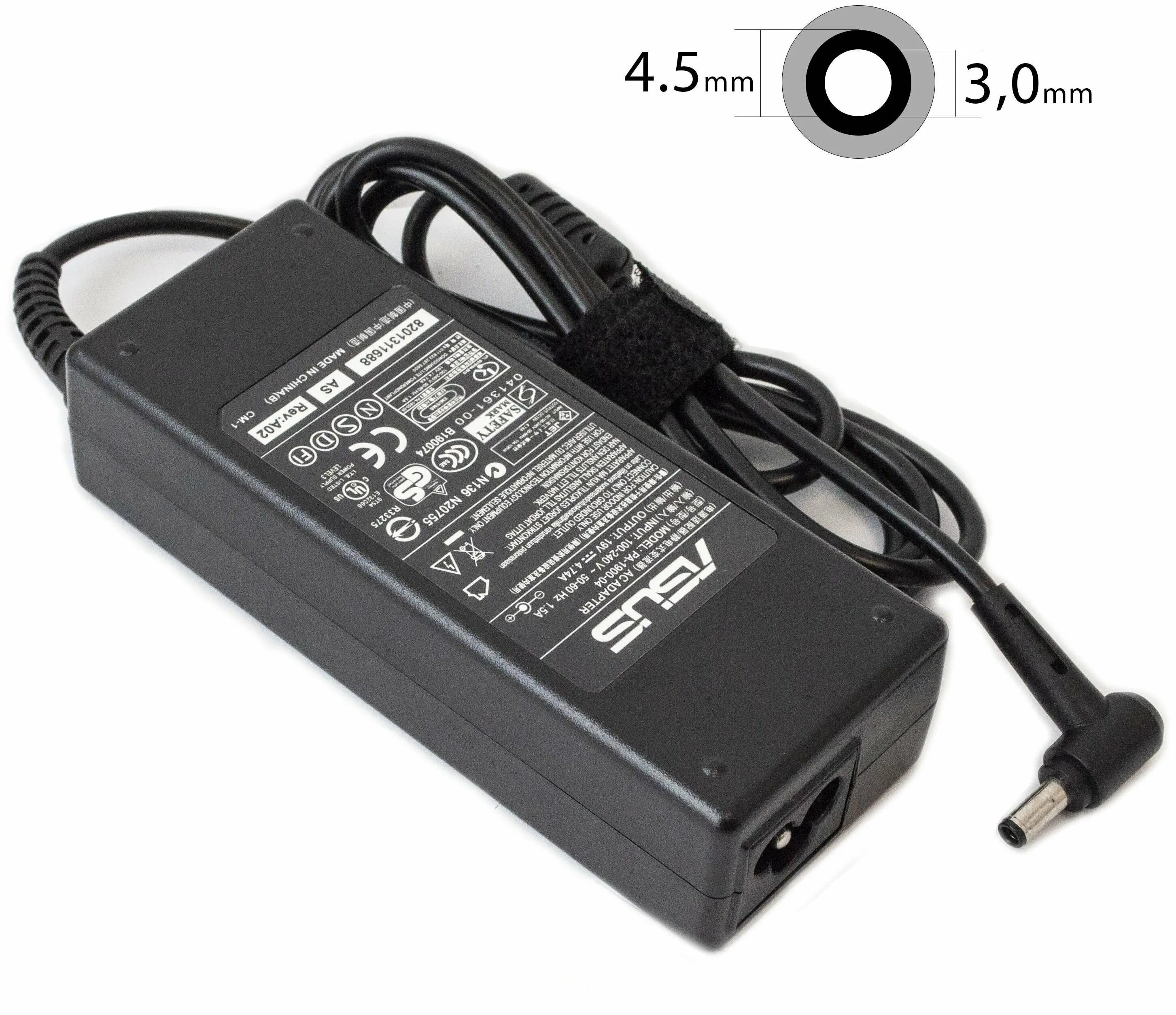 5x2. зарядное устройство для ноутбука asus/ 19. 74 a. блок питания asus 4. блок питания ноутбука asus 19v 4.