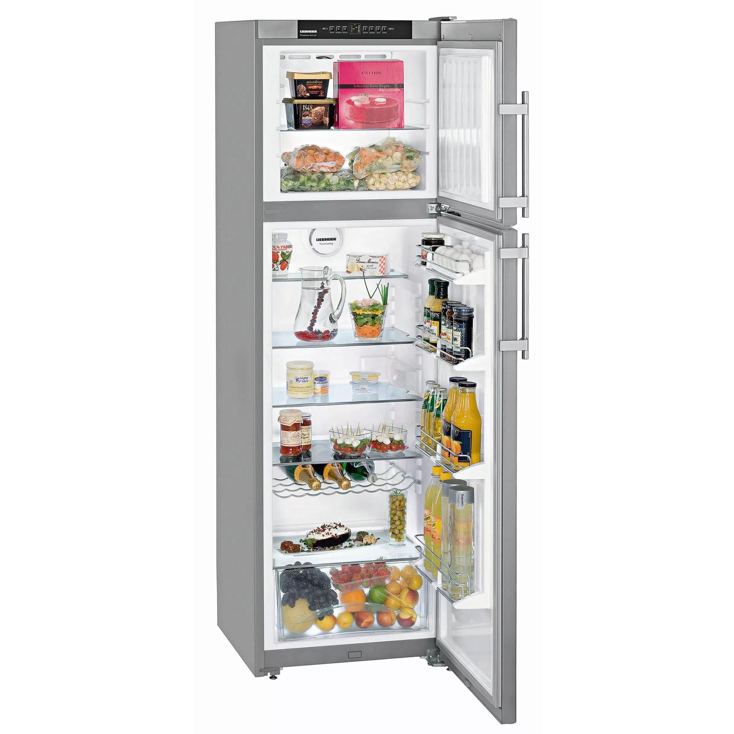 Холодильник через 1. Холодильник Liebherr CTNESF 3663. Холодильник Liebherr CTNESF 3663-22. Liebherr CTNESF 3663-21 001. Холодильник Liebherr CTNESF 3663 двухкамерный серебристый.