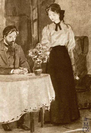А п чехов баран и барышня. Чехов а. &quot;душечка&quot;. чехов душечка иллюстрации. иллюстрация к рассказу чехова душечка.