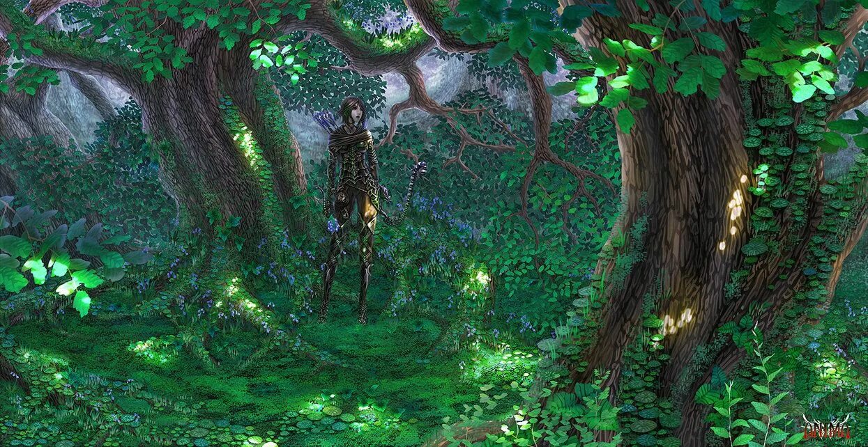 Animated forest show