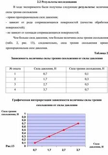 По результатам измерений постройте график зависимости силы