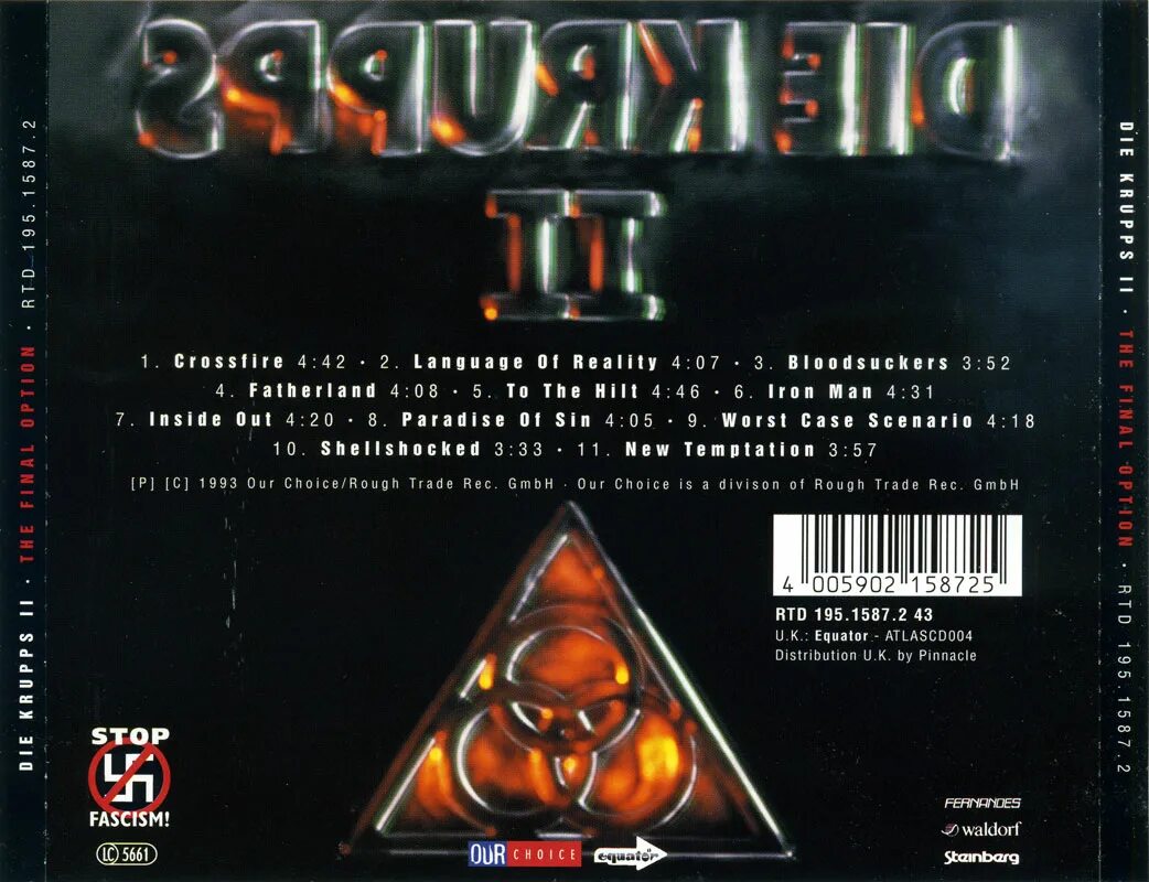 Группа think about mutation. Final option. Группа die krupps. Die krupps - the final option ii. Die krupps - ii: the final option + the final option remixed (2cd) (2011).