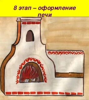 Рисунок русской печи