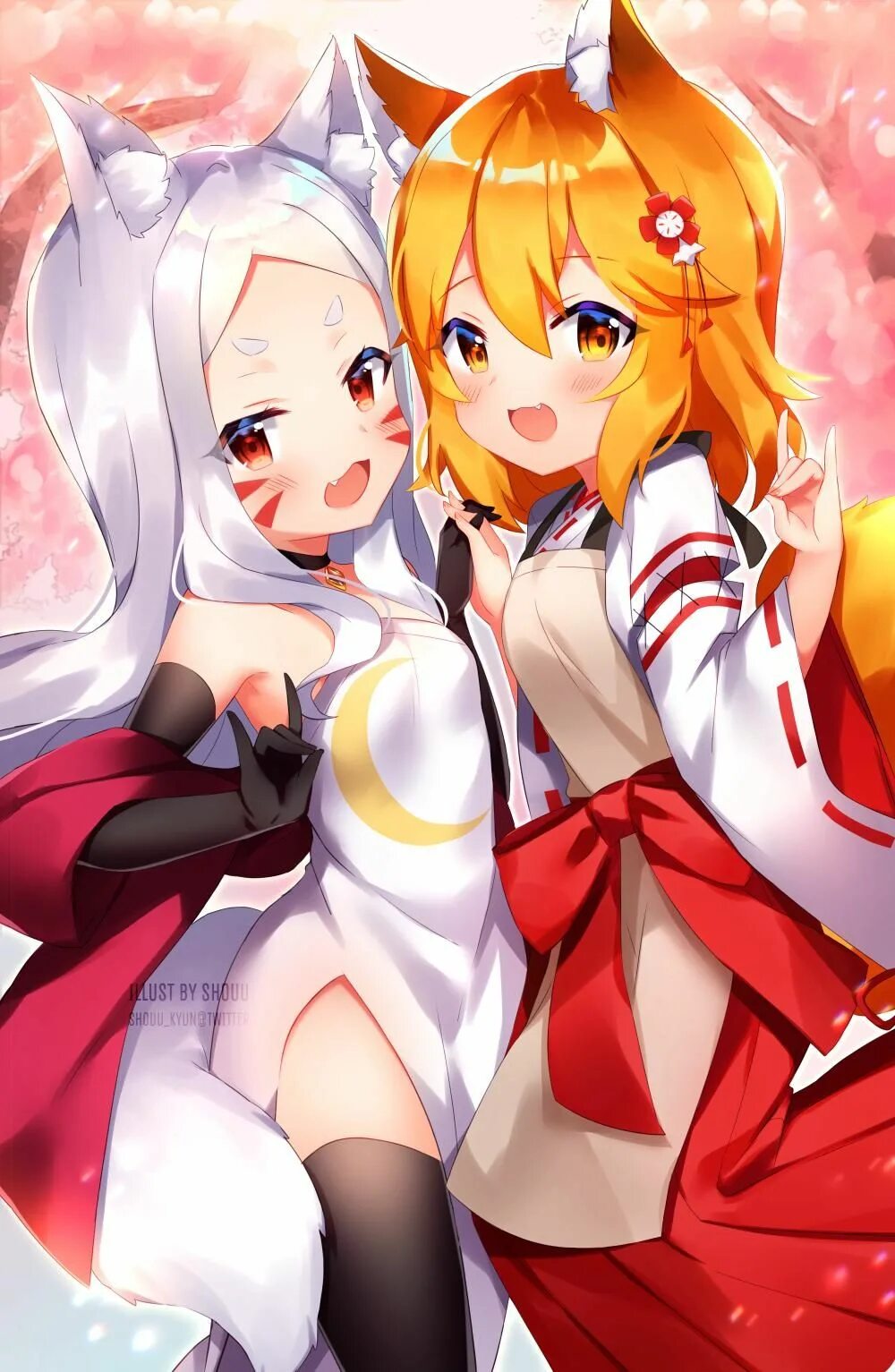 Kitsune senko san. Широ лиса. Сора Китсуне.