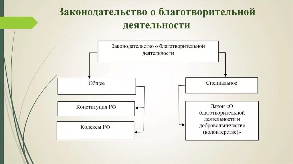 Организация деятельности благотворительных фондов. Формы благотворительной деятельности. Проблемы благотворительности. Виды благотворительности. Структура благотворительной деятельности.