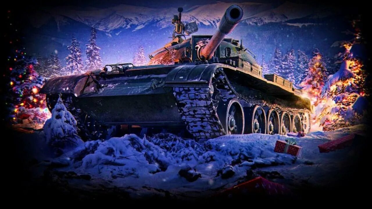 Ворлд оф танкс новый. Новогодний танк. WOT обои. Картинки World of Tanks. Новогодние обои мир танков.