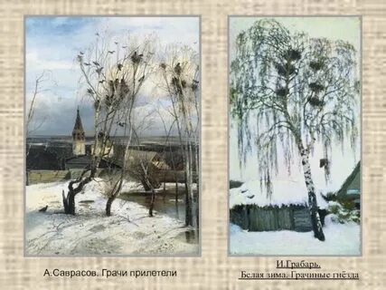 Грачи прилетели зима