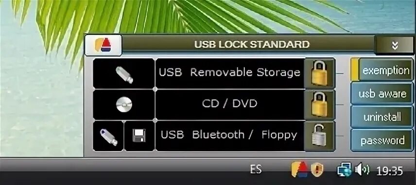 Lock standard. Lock standard