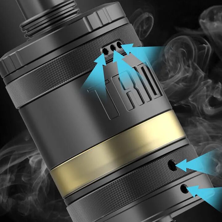 ZQ Trio MTL RTA. Бак ZQ Trio MTL RTA. Бак ZQ Trio MTL RTA Папироска. Регулировка обдува вейп. Трио рта