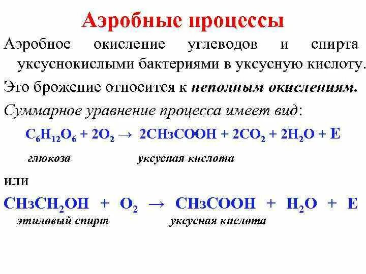 Суммарное уравнение реакции аэробного окисления Глюкозы. Уксуснокислое брожение Глюкозы. Уксуснокислое брожение Глюкозы реакция. Глюкоза брожение уксусная кислота. Аэробное окисление веществ