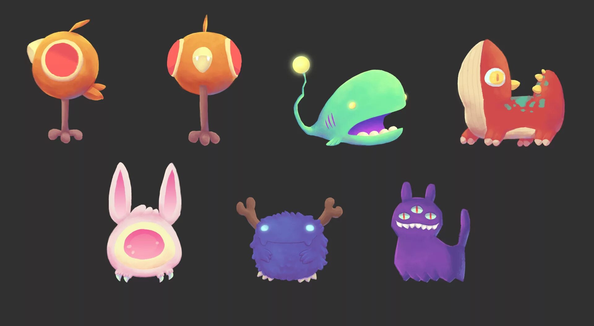 Фэнтези звери арт. Small monster. A monster for small kids. Милые монстрики концепт арт. Small monster.