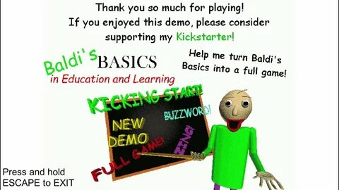 Baldi demo