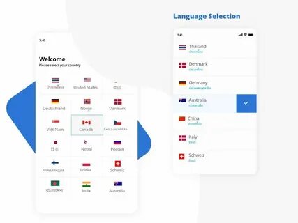 Language selection