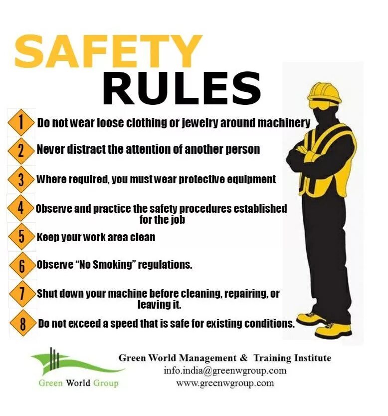 Re do the work. Safety Rules. Electrical Safety Rules. Safety Rules at work. Safety Rules in the workplace.