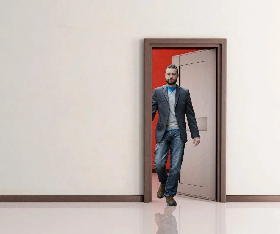 Enter room