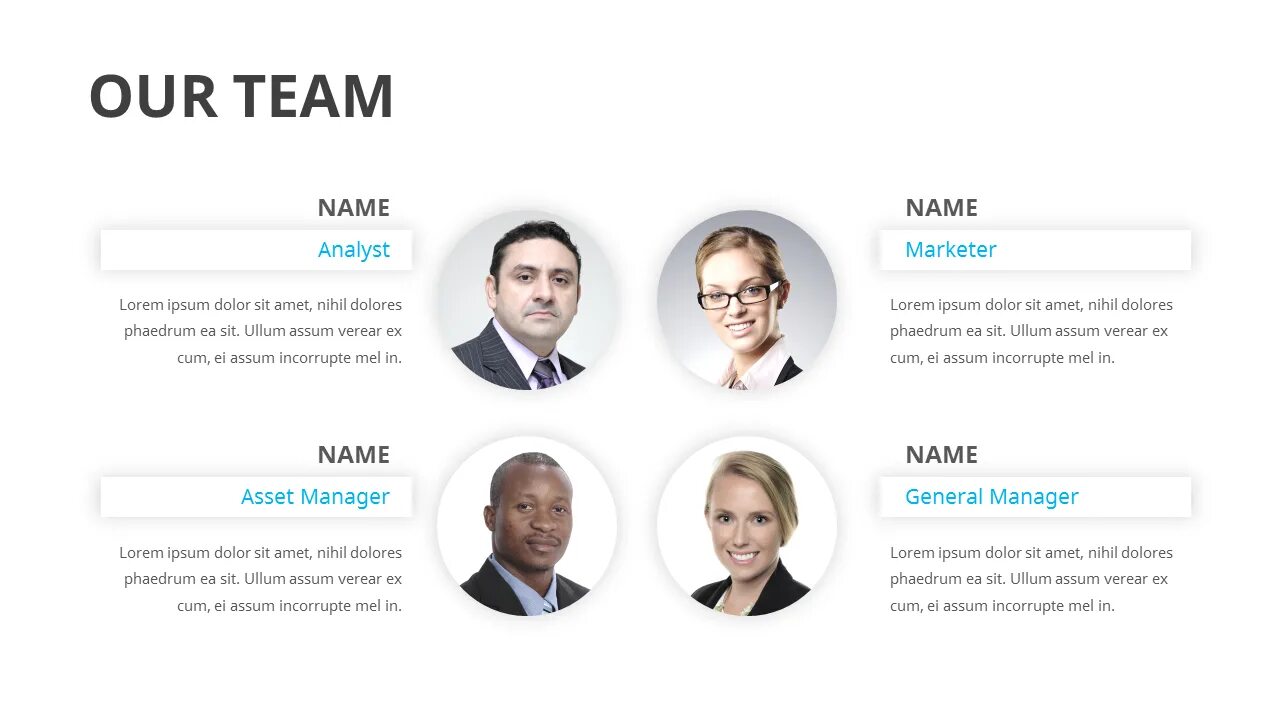 Our Team слайд. Team Slide. Team Slide Pitch Deck. Out Team.